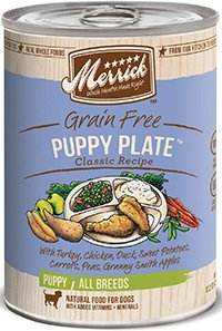 Merrick Classic Grain Free Canned Dog Food, 13,2 oz, 12 count Puppy Plate