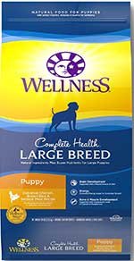 Wellness Complete Health Natural Dry Large Breed Puppy Food, Chicken, Salmon & Rice,