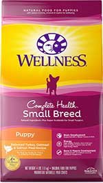Wellness Small Breed Complete Health Puppy Turkey, Oatmeal & Salmon Meal Recipe Dry Dog Food