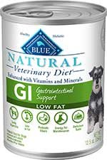 Blue Buffalo Natural Veterinary Diet GI Gastrointestinal Support Low Fat Canned Dog Food