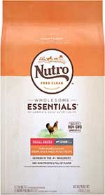 Nutro Wholesome Essentials Small Breed Senior Farm-Raised Chicken, Brown Rice & Sweet Potato Recipe Dry Dog Food,