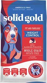 Solid Gold Fit & Fabulous Low Fat/Low Calorie with Fresh Caught Alaskan Pollock Adult Dry Dog Food
