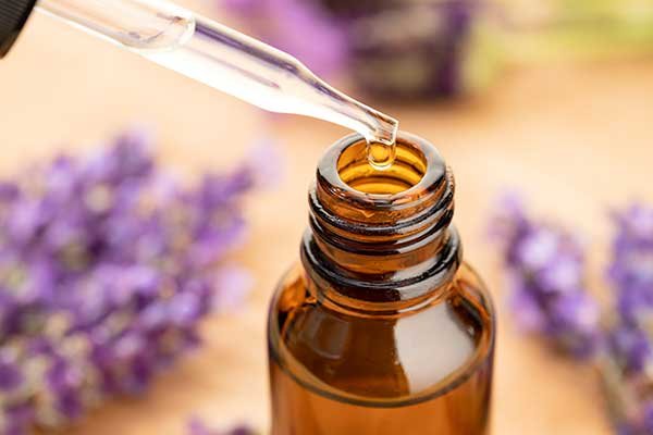 a pipette of Lavender essential oil